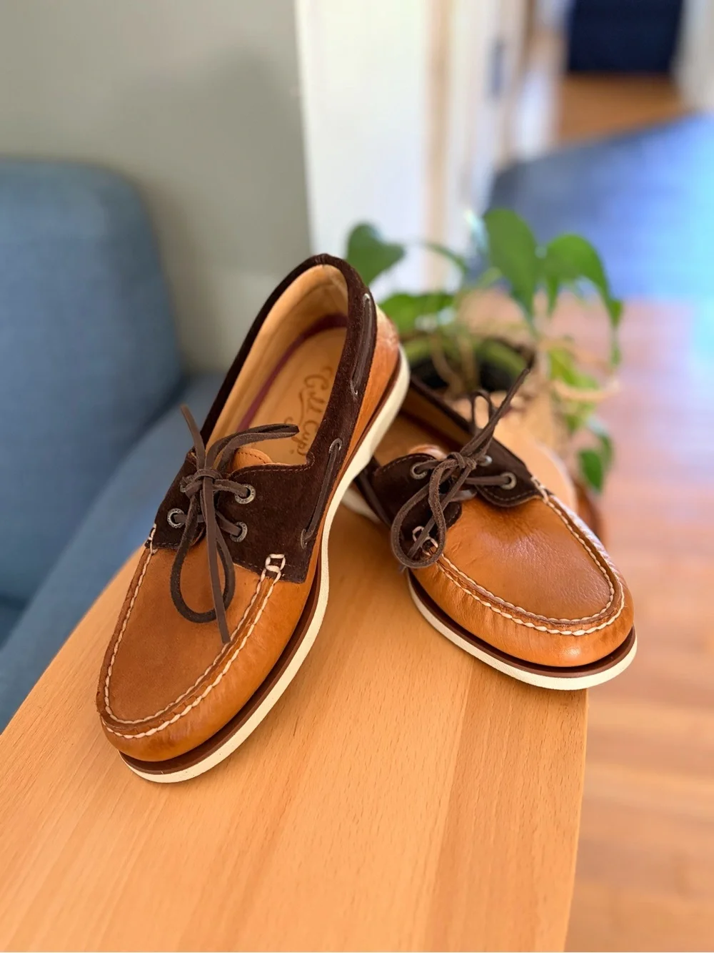 Sperry Gold Cup Authentic Original 2-Eye Boat Shoe sz 8 Brown Leather Boat Shoes